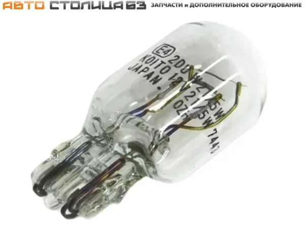 Лампа W21, 5W в ДХО TOSHIBA (KOITO) для Lada Granta, Kalina, Vesta, Datsun