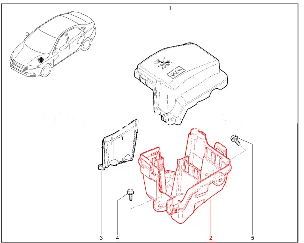 Корпус монтажного блока моторного отсека (нов.обр.) для Lada Vesta, XRAY, Largus