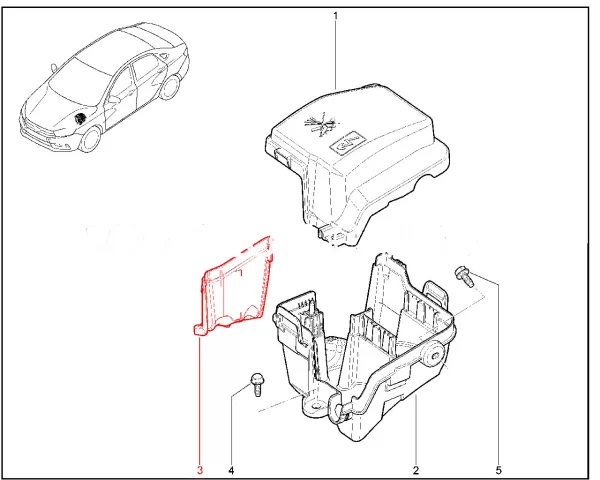 Вставка монтажного блока (нов.обр.) для Lada Vesta, XRAY, Largus