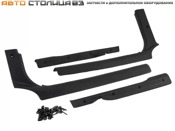 Пластиковые облицовки порогов Lada Granta, Kalina