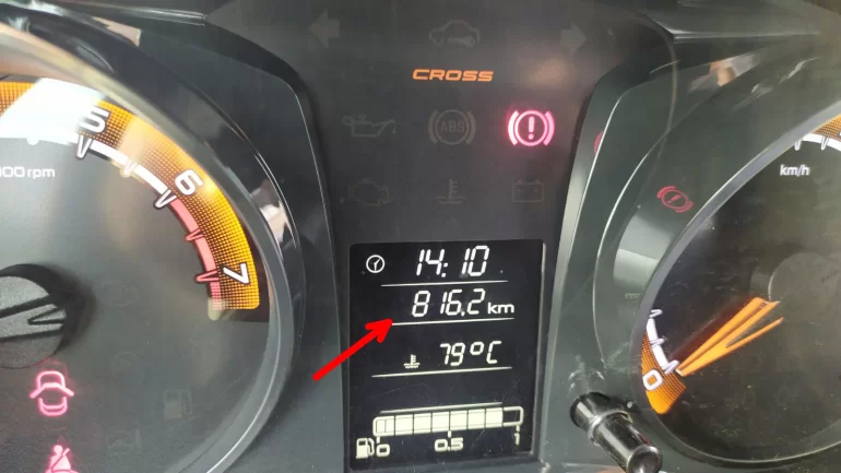 Пропала цифра на цифровом одометре