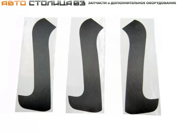 Накладки ручек дверей (пленка Алюминий) для Lada Granta, Kalina-2, Datsun