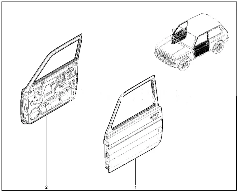 Какие двери подходят на Lada Niva Legend?