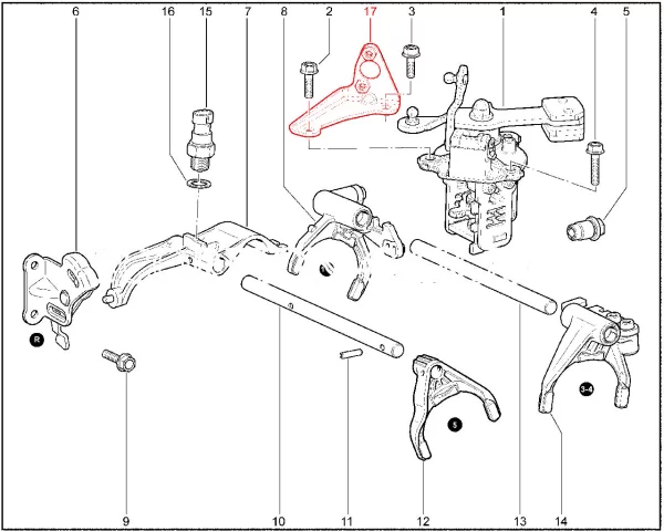Кронштейн датчика выключенной передачи в сборе для Lada Vesta NG, Granta FL