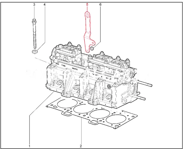 Рым для подъема двигателя 8 клапанов передний для Lada Granta, Kalina, Priora, Largus