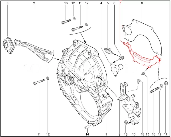 Крышка картера сцепления нижняя для Lada Vesta, XRAY, Largus