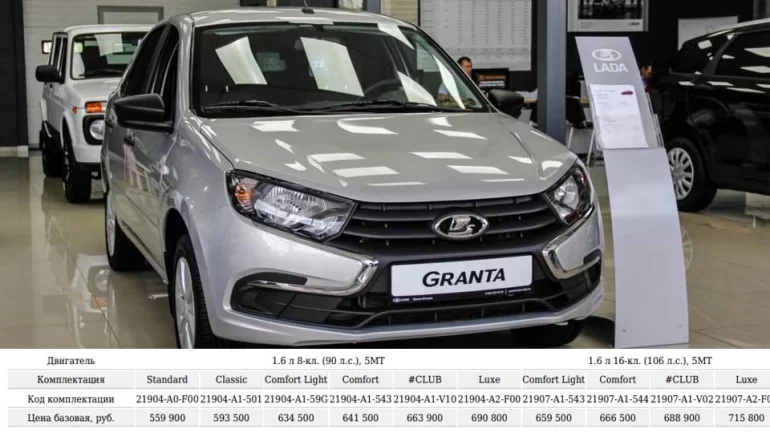 АВТОВАЗ существенно снизит цены на все модели LADA (1 апрельская шутка)