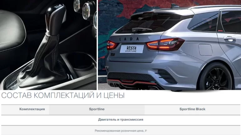 Какая будет цена у Lada Vesta Sportline с вариатором