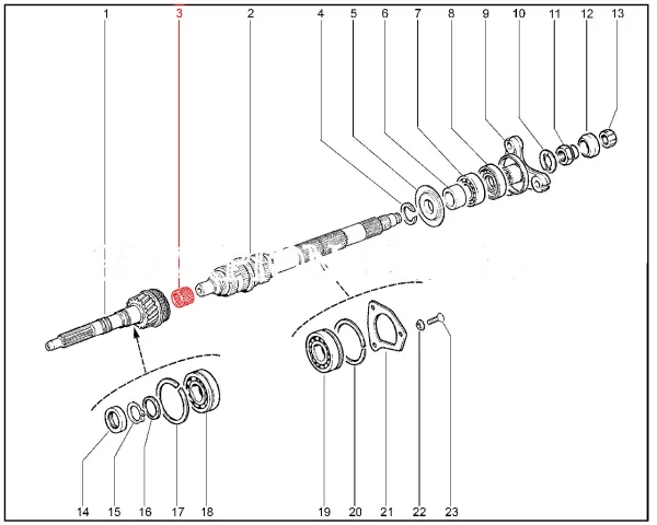 Подшипник игольчатый КП для Lada Niva 4x4, Travel, Chevrolet