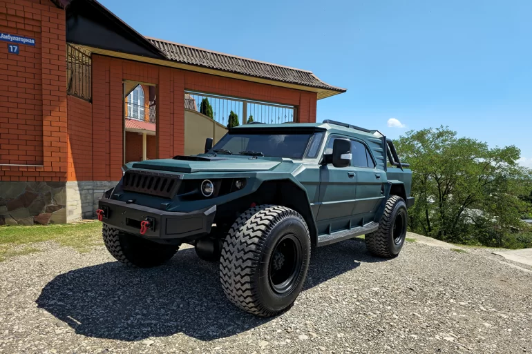 В Чечне сделали внедорожник своими руками из ГАЗ-66 и Волги