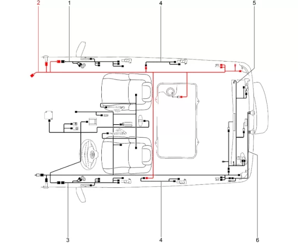 Жгут проводов задний 21230372421082 для Lada Niva Travel