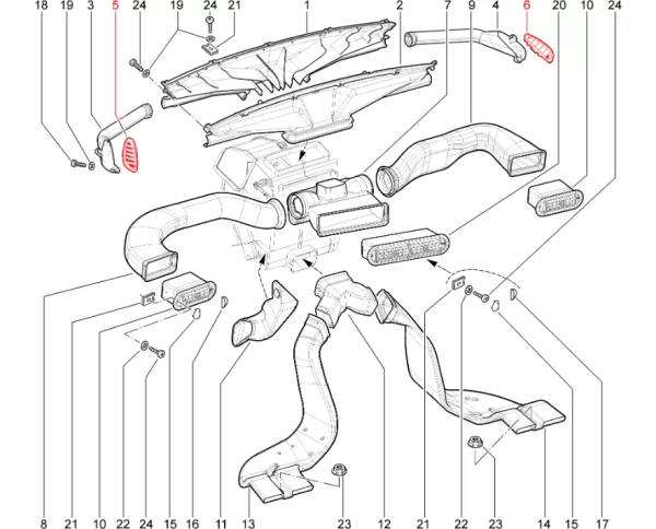 Сопло обогрева бокового стекла для Lada Niva Travel, Chevrolet