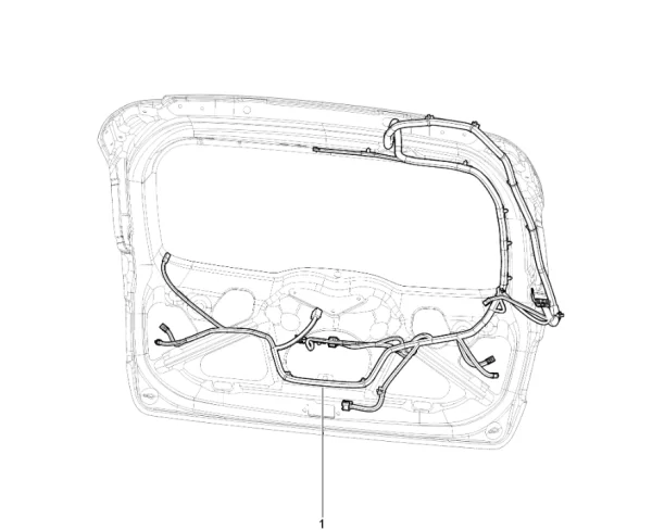 Жгут проводов двери задка для Е1 для Lada Vesta NG SW, SW Cross