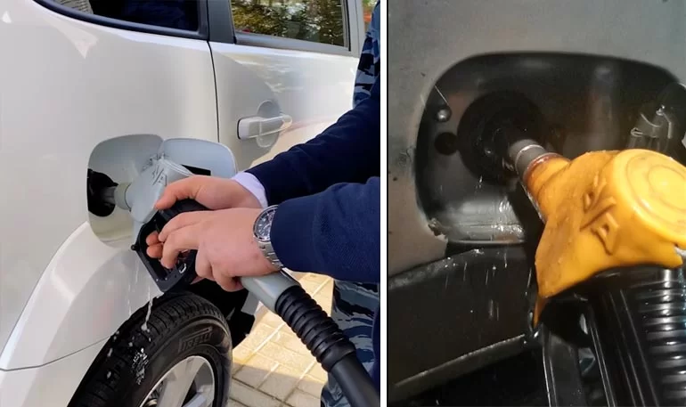 Отстреливается пистолет при заправке