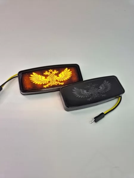 Заглушки поворотников Герб РФ для Lada Granta, Kalina, Priora, Datsun, ВАЗ