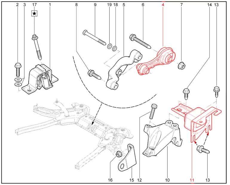 Нашелся отечественный производитель левой и нижней подушек двигателя для Lada Vesta