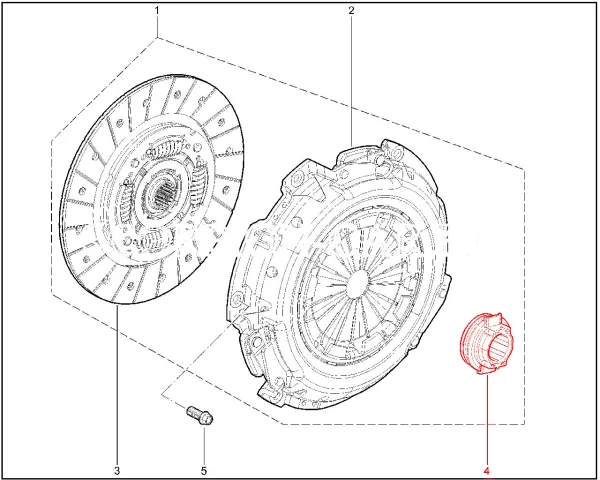 Муфта подшипника выключения сцепления (МКП нетросовая) для Lada Granta, Kalina, Priora, Samara