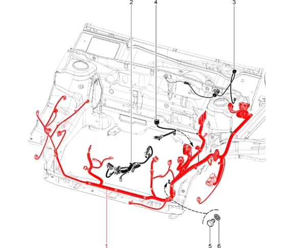 Жгут проводов передний в сборе 8450103071 для Lada Granta FL