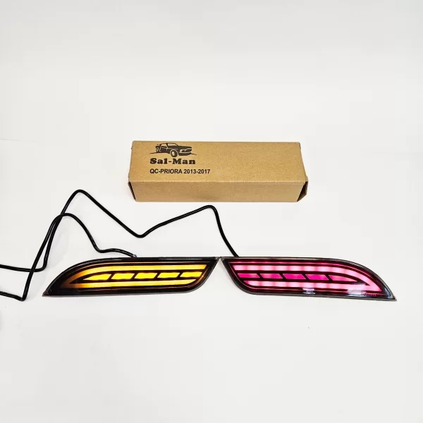 Диодные катафоты в задний бампер "Sal-Man" для Lada Priora 2