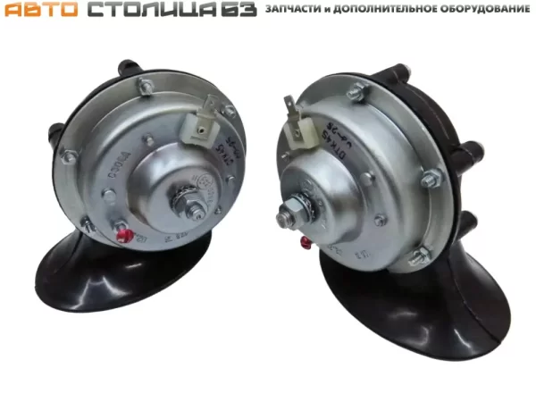 Сигналы звуковые ВОЛГА, 12В, электрический, высокий и низкий тон (ЛЭТЗ)