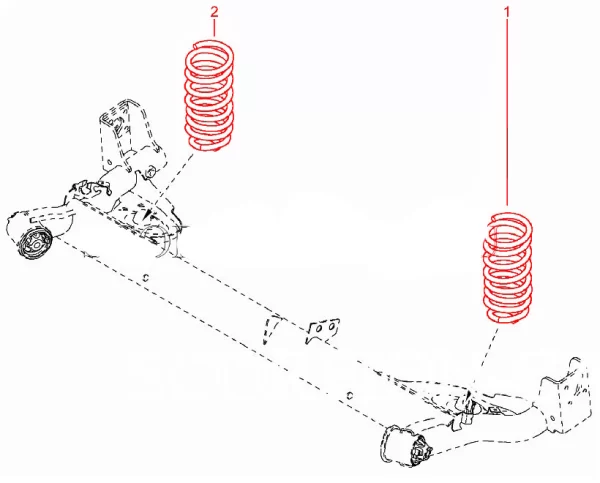 Пружина задней подвески для Lada Largus фургон