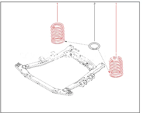 Пружина передней подвески для Lada Largus фургон