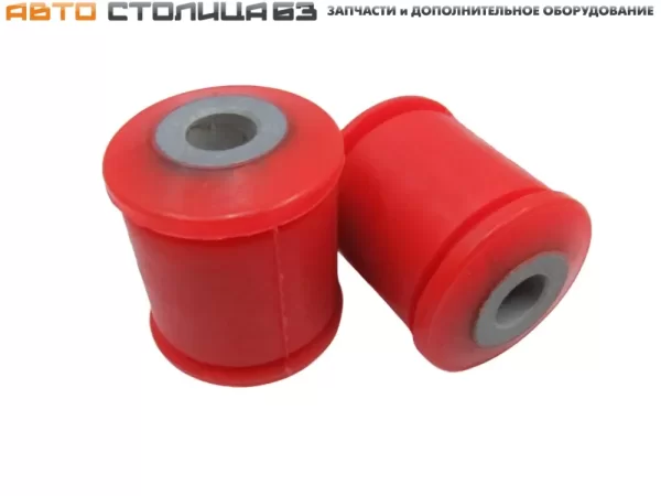 Сайлентблоки амортизатора заднего (полиуретан красный) для Lada Granta, Kalina, Priora, Datsun