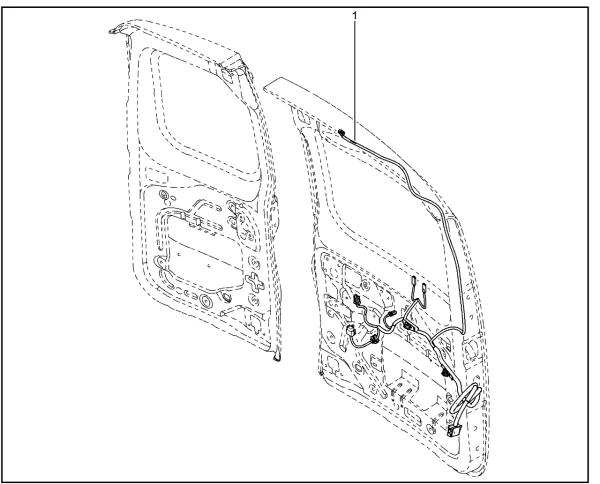 Жгут проводов двери задка 8450094108 для Lada Largus