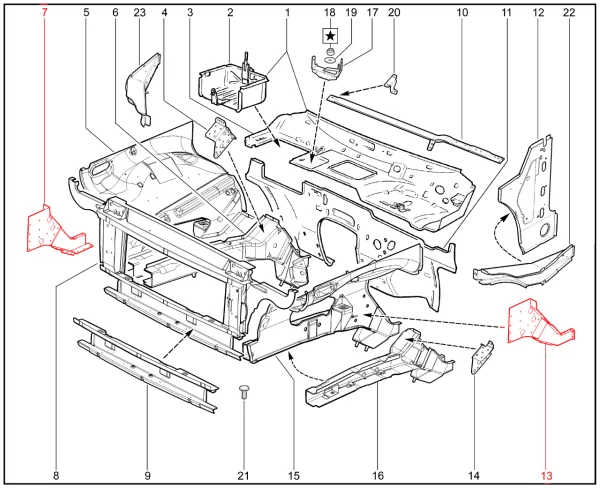 Накладка лонжерона для Lada Niva Legend, 4x4, Urban