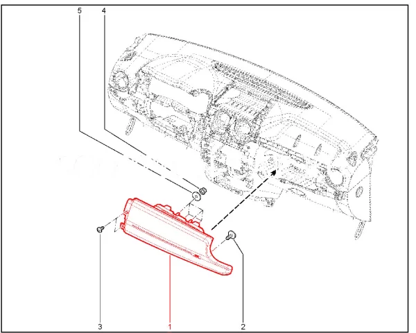 Подушка безопасности пассажира для Lada Largus