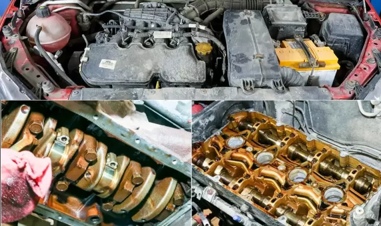 Эксперты вскрыли двигатель ВАЗ 21129 из-за масложора, чтобы определить причину Эксперты вскрыли двигатель ВАЗ 21129 из-за масложора, чтобы определить причину