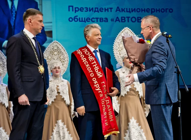 Глава АВТОВАЗа Максим Соколов стал Почетным гражданином г.о. Тольятти