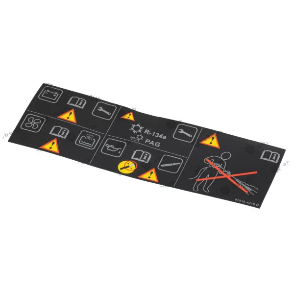 Табличка инструкционная для Lada Iskra, XRAY