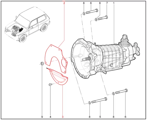 Крышка картера сцепления для Lada Niva Sport