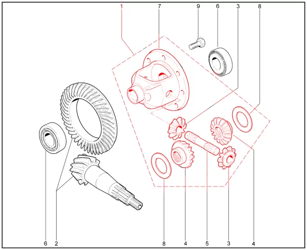 Дифференциал переднего моста для Lada Niva Sport