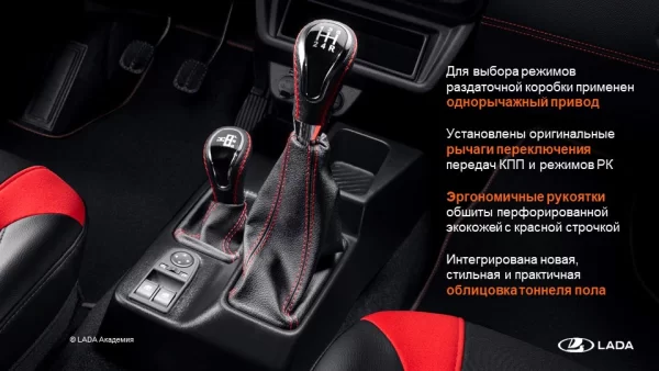 Рукоятка рычага управления раздаточной коробкой для Lada Niva Sport