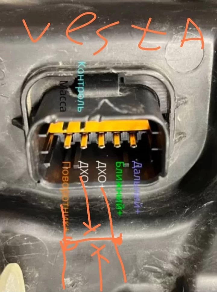 Как сделать американки (оранжевые ДХО) на Lada Vesta NG