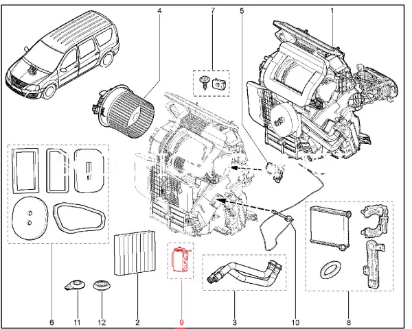 Комплект клапана ТРВ для Lada Largus