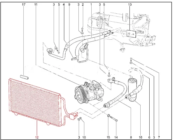 Конденсатор в сборе для Lada Niva Legend, 4x4, Urban