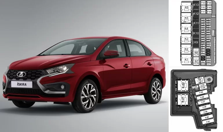 Схема реле и предохранителей Lada Iskra