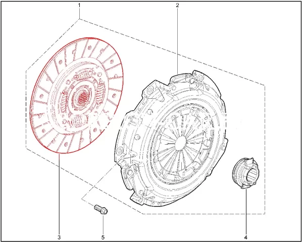 Диск сцепления ведомый (МКП6) для Lada Vesta 1.8, Iskra 1.6