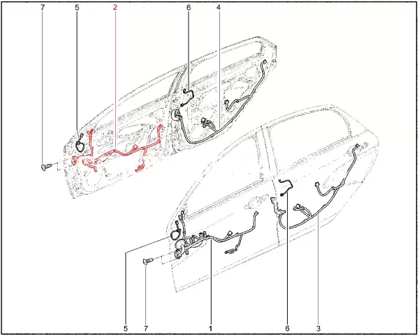 Жгут проводов передней двери правый 8450047952 для Lada Vesta