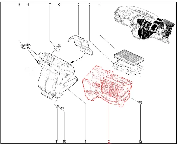 Вентилятор системы отопления в сборе для Lada Granta FL