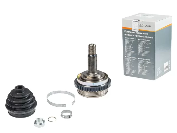 ШРУС наружный с АБС (ремкомплект с пыльником LECAR) для Lada Granta, Kalina, Priora, Datsun