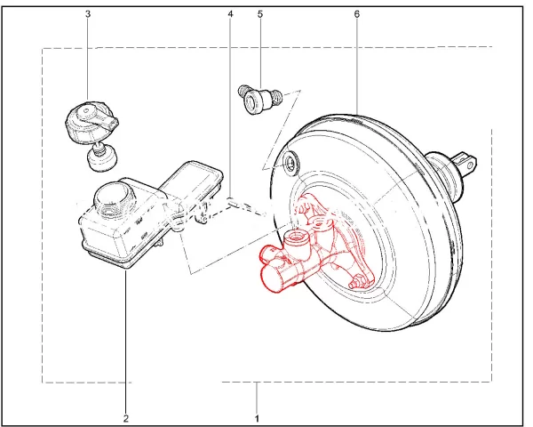 Главный тормозной цилиндр с АБС для Lada Granta, Kalina, Priora, Niva Travel