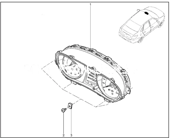 Комбинация приборов 8450112495 для Lada Granta