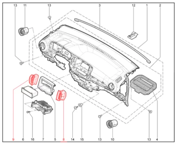 Сопло центральное для Lada Iskra