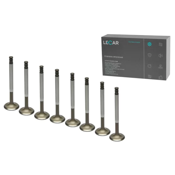 Клапан впускной Lecar двигателей 16 клапанов для Lada Granta, Kalina, Priora, ВАЗ 2110-12