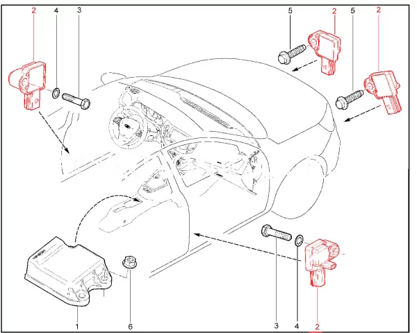 Датчик бокового удара для Lada Vesta, Niva Legend