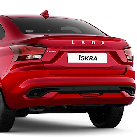 Бампер задний с отверстиями под парктроник для Lada Iskra